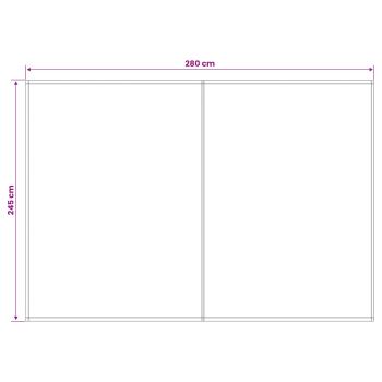 Markisenersatzstoff Grün und Weiß 300 x 250 cm Polyester