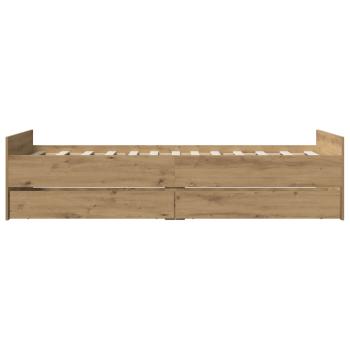 Bettrahmen Artisan-Eiche 90 x 200 cm Holzwerkstoff