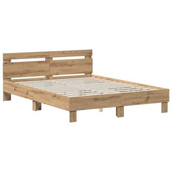 Bettrahmen Artisan-Eiche 140 x 190 cm Holzwerkstoff