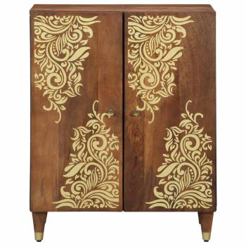 Sideboard Braun 60 x 33 x 75 cm Massivholz Mango