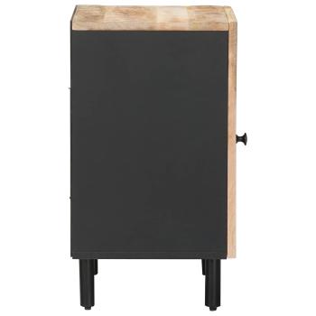 Badezimmerschrank mit Tür Braun und Schwarz 38 x 33,5 x 58 cm