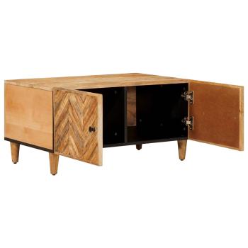 Couchtisch Braun 80 x 50 x 40 cm Massivholz Mango