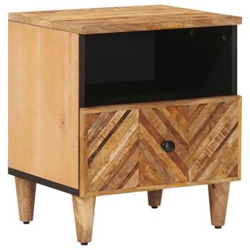 ARDEBO.de - Nachttisch Braun 50 x 33 x 60 cm Massivholz Mango