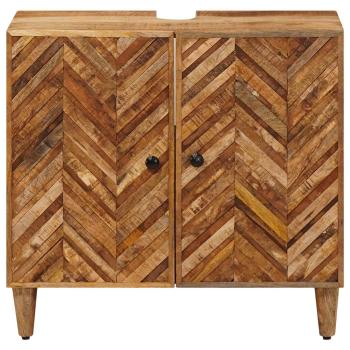 Waschbeckenunterschrank Braun 62 x 33 x 58 cm Massivholz Mango
