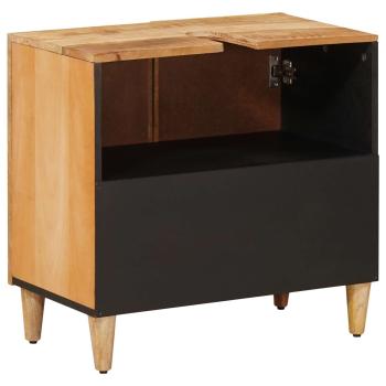 Waschbeckenunterschrank Braun 62 x 33 x 58 cm Massivholz Mango
