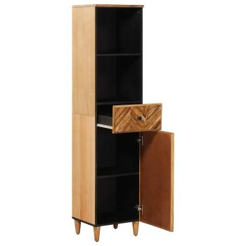 Badezimmerschrank Braun 38 x 33,5 x 160 cm Massivholz Mango