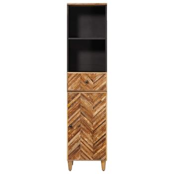 Badezimmerschrank Braun 38 x 33,5 x 160 cm Massivholz Mango