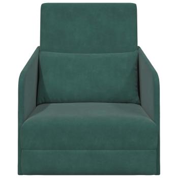 Schlafsofa Dunkelgrün 65 x 80 x 83 cm Samt