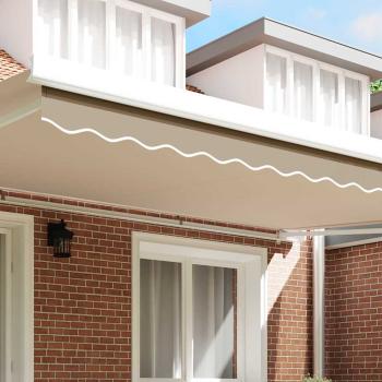 Ersatzvolant für Markise für 5 m Beige Polyester