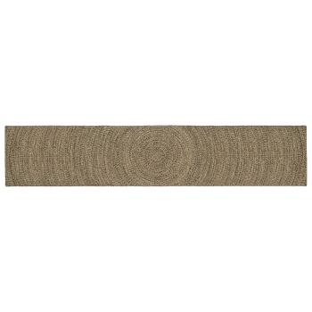 ARDEBO.de - Bereichsteppich Natur und Schwarz 60 x 400 cm Jute