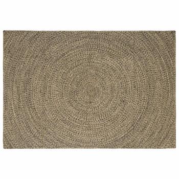ARDEBO.de - Bereichsteppich Natürlich und Schwarz 160 x 230 cm Jute
