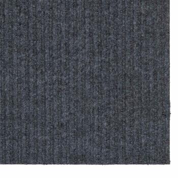 Teppichläufer Grau 80 x 300 cm Stoff