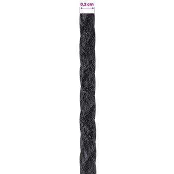 Juteschnur 2 stk. 2 mm Schwarz 100% Tossa Jute