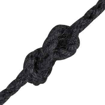 Juteschnur 4 mm Schwarz 100% Tossa Jute