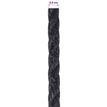 Juteschnur 4 mm Schwarz 100% Tossa Jute