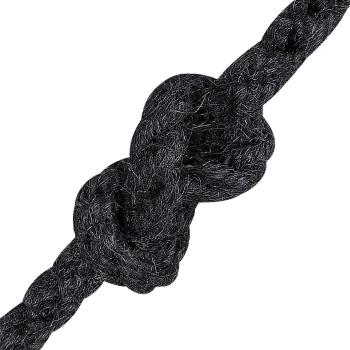 Juteseil 8 mm Schwarz 100% Tossa Jute