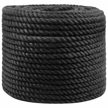 ARDEBO.de - Juteseil 10 mm Schwarz 100% Tossa Jute