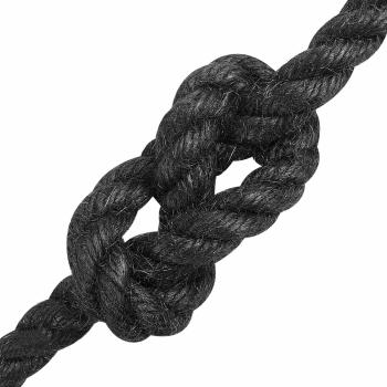 Juteseil 10 mm Schwarz 100% Tossa Jute