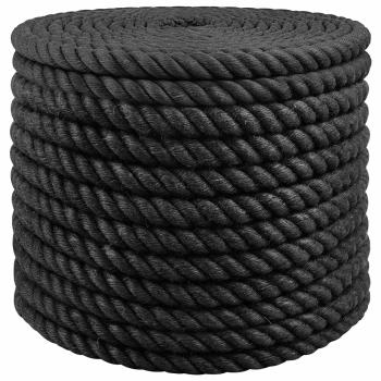 ARDEBO.de - Juteseil 16 mm Schwarz 100% Tossa Jute