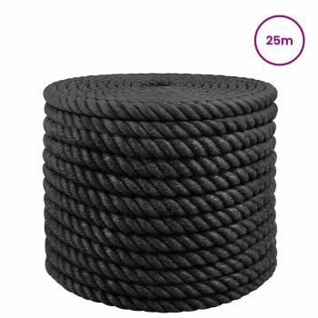 Juteseil 16 mm Schwarz 100% Tossa Jute