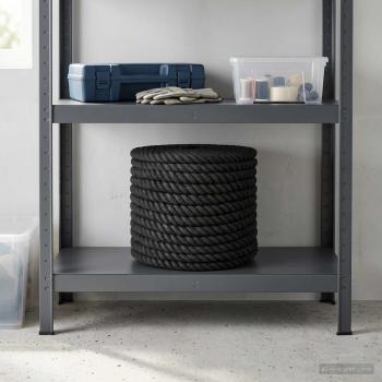 ARDEBO.de - Juteseil 16 mm Schwarz 100% Tossa Jute