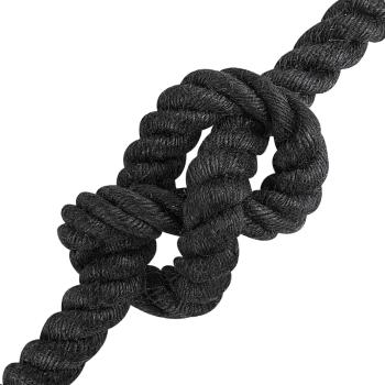 Juteseil 20 mm Schwarz 100% Tossa Jute
