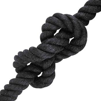 Juteseil 30 mm Schwarz 100% Tossa Jute