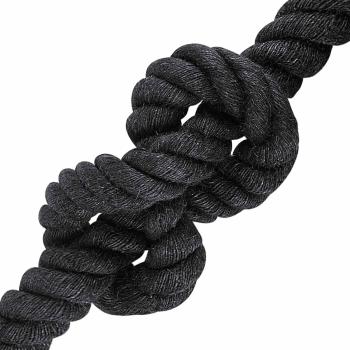 Juteseil 40 mm Schwarz 100% Tossa Jute