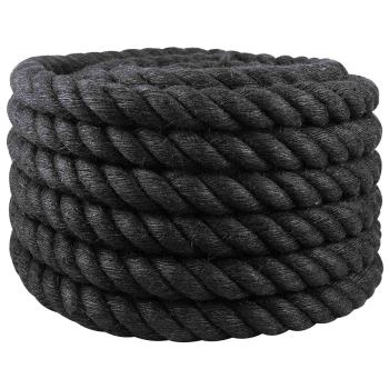ARDEBO.de - Juteseil 40 mm Schwarz 100% Tossa Jute