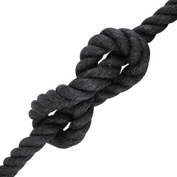 Juteseil 40 mm Schwarz 100% Tossa Jute