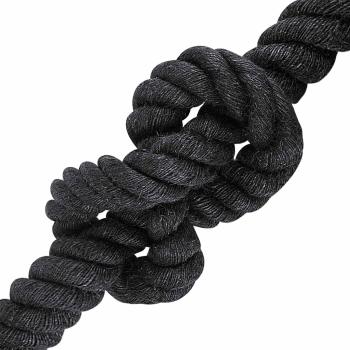 Juteseil 50 mm Schwarz 100% Tossa Jute