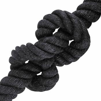 Juteseil 60 mm Schwarz 100% Tossa Jute