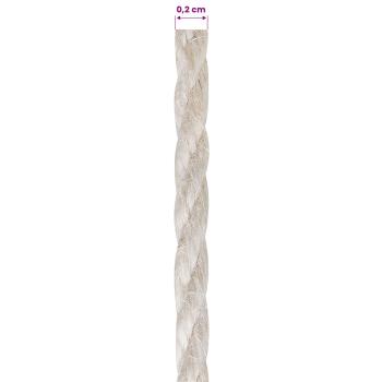 Juteschnur 2 stk. 2 mm Weiß 100% Tossa Jute
