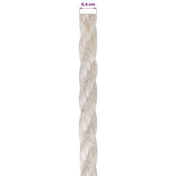 Juteschnur 4 mm Weiß 100% Tossa Jute