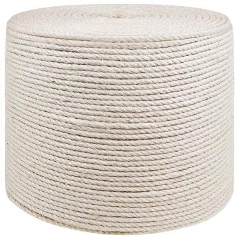 ARDEBO.de - Juteseil 6 mm Weiß 100% Tossa Jute