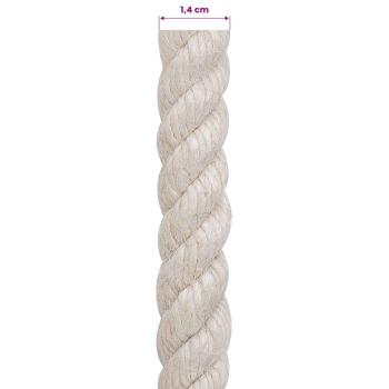 Juteseil 14 mm Weiß 100% Tossa Jute