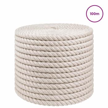 Juteseil 14 mm Weiß 100% Tossa Jute