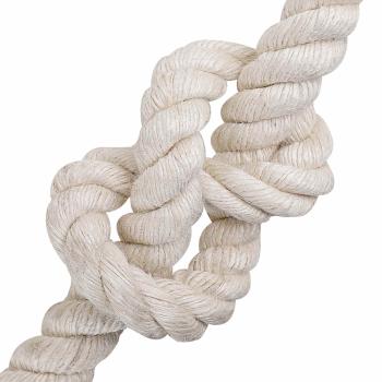 Juteseil 40 mm Weiß 100% Tossa Jute