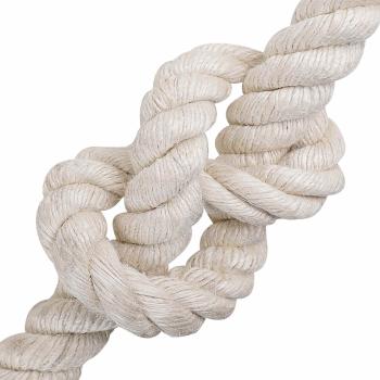 Juteseil 50 mm Weiß 100% Tossa Jute