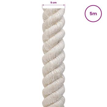 Juteseil 50 mm Weiß 100% Tossa Jute