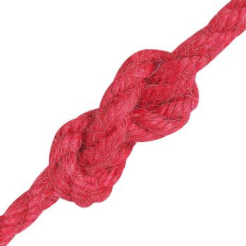 Juteseil 6 mm Rot 100% Tossa Jute
