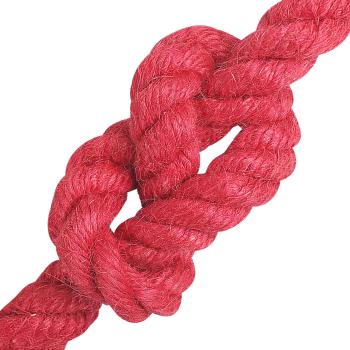 Juteseil 14 mm Rot 100% Tossa Jute