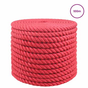 Juteseil 16 mm Rot 100% Tossa Jute