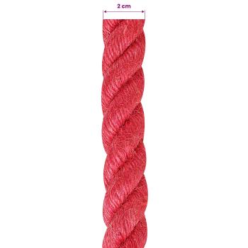 Juteseil 20 mm Rot 100% Tossa Jute
