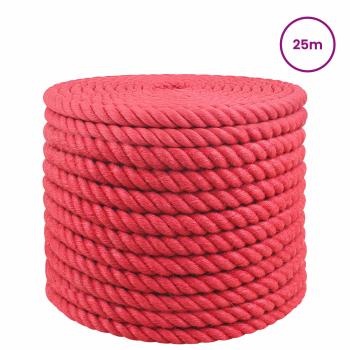 Juteseil 24 mm Rot 100% Tossa Jute