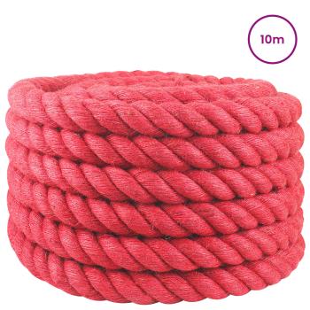 Juteseil 40 mm Rot 100% Tossa Jute