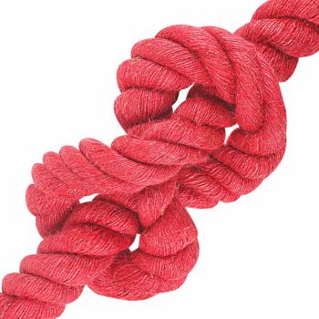 Juteseil 50 mm Rot 100% Tossa Jute