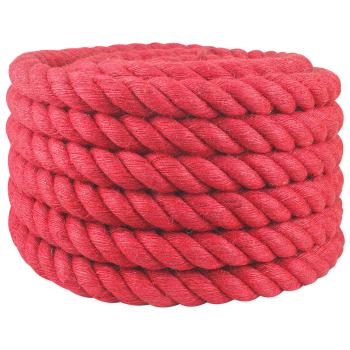 ARDEBO.de - Juteseil 50 mm Rot 100% Tossa Jute