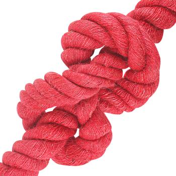 Juteseil 60 mm Rot 100% Tossa Jute
