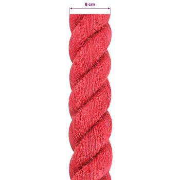 Juteseil 60 mm Rot 100% Tossa Jute